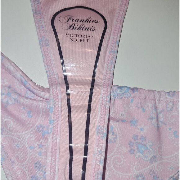 Frankies Bikinis By Victoria's Secret Yara Bikini Bottom Pink Paisley Size L New - Picture 9 of 14